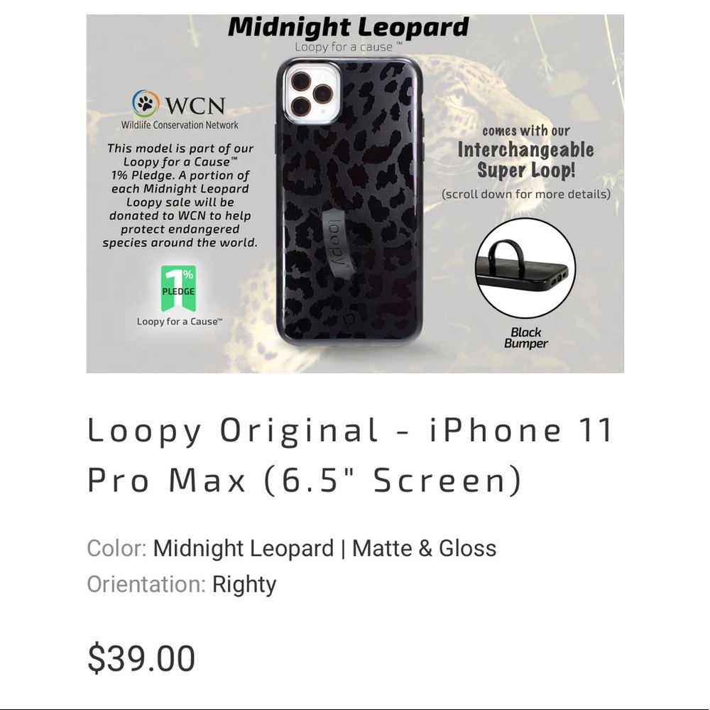 Loopy case iPhone 11 Pro Max screen 6.5 righty MAKE OFFER